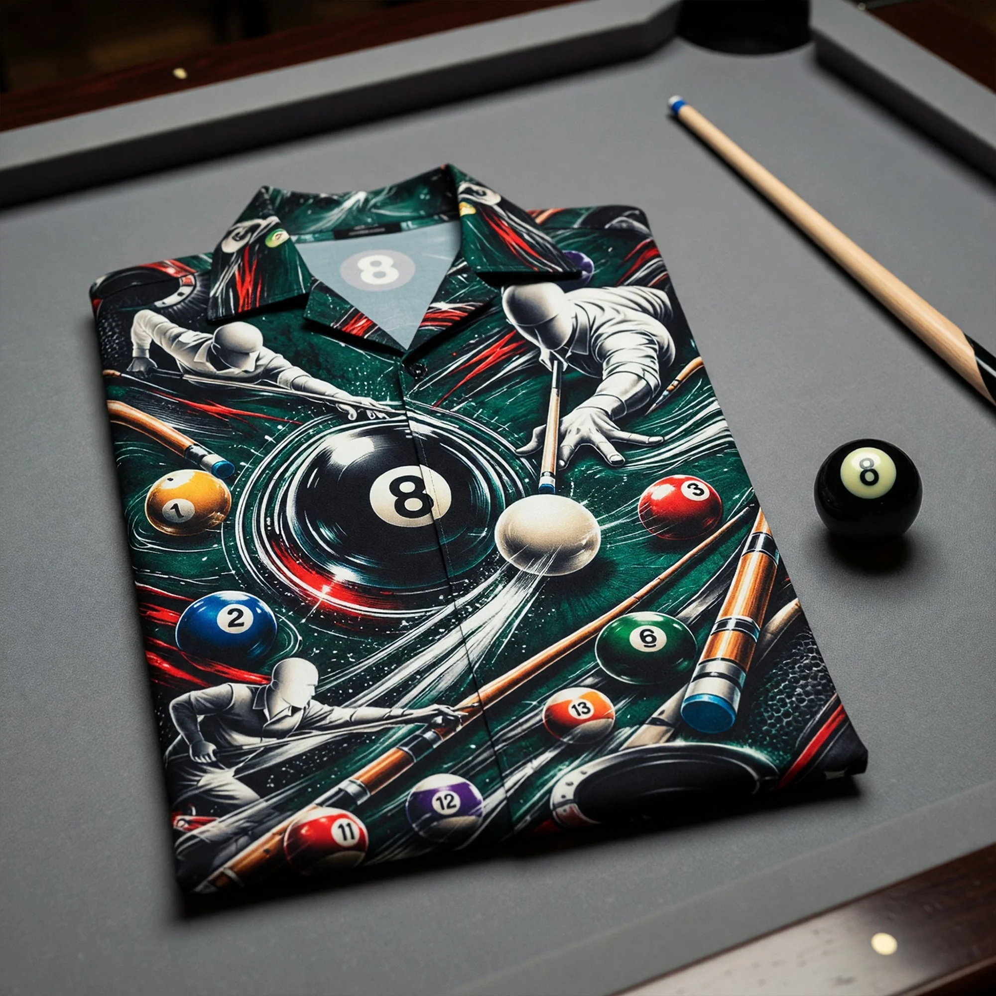 Billiards Pool Player Graphic - Personalized Hawaiian Shirt - Gift For Men, Billiard Lovers - Image 4