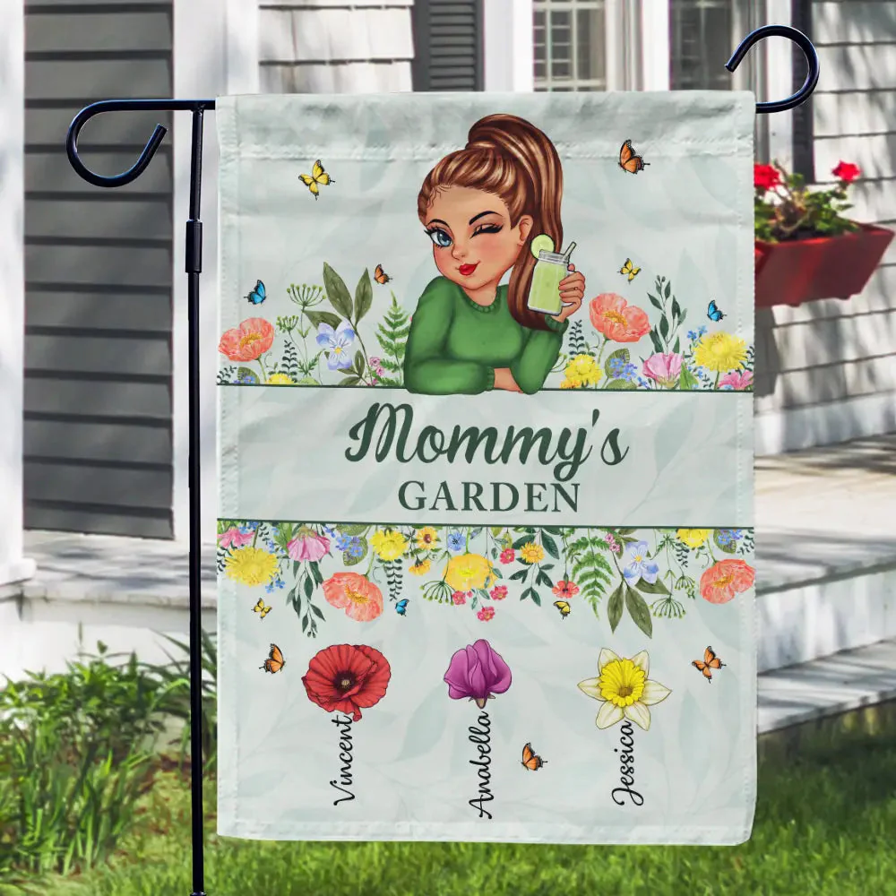 Birth Month Flower Grandma's Garden - Personalized Flag - Gift For Mom, Grandma, Mothers Day | CLGOD04 NA94 - Image 3