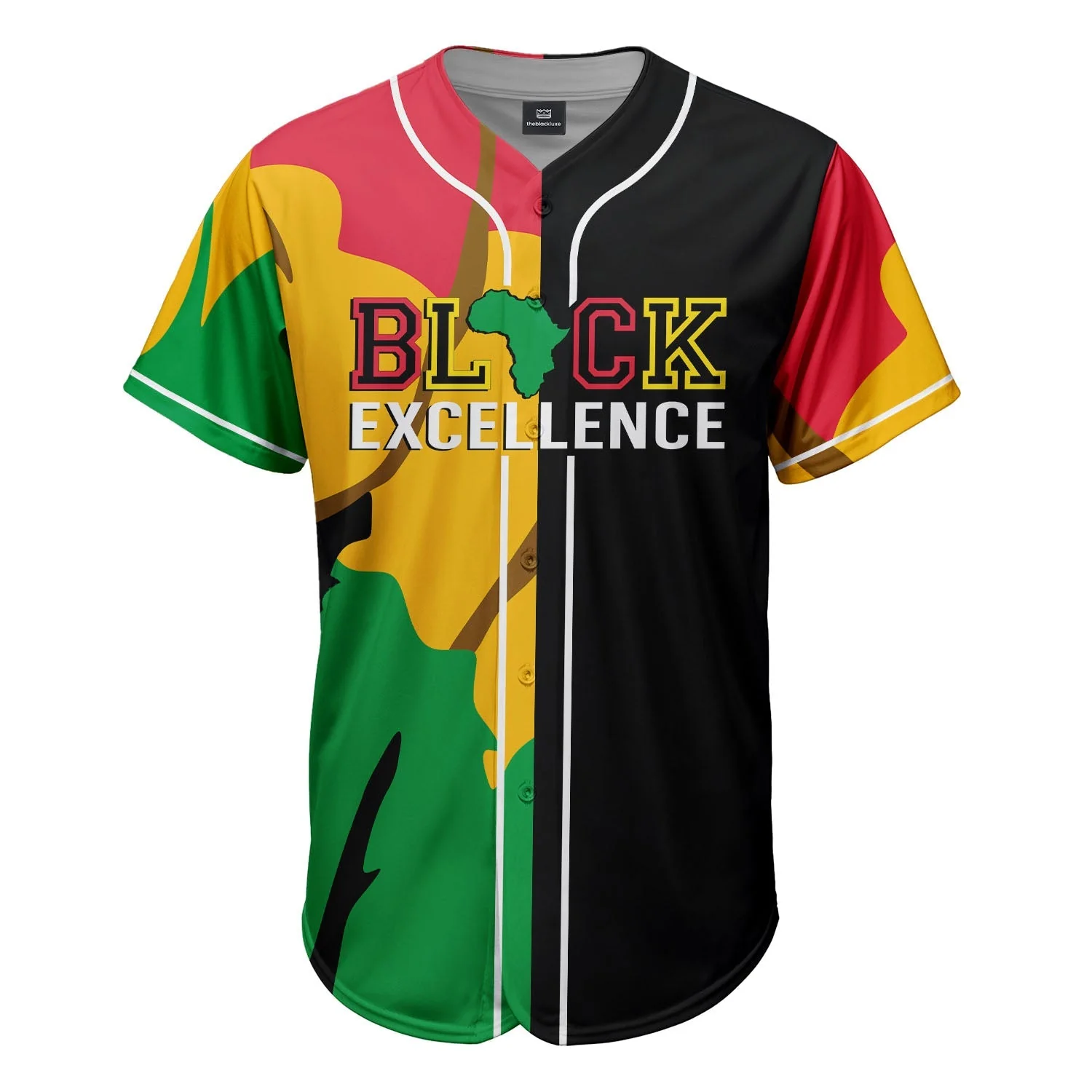 Black Culture - African American Baseball Jersey - Gift for Black Dad, Grandpa, Husband - Image 2