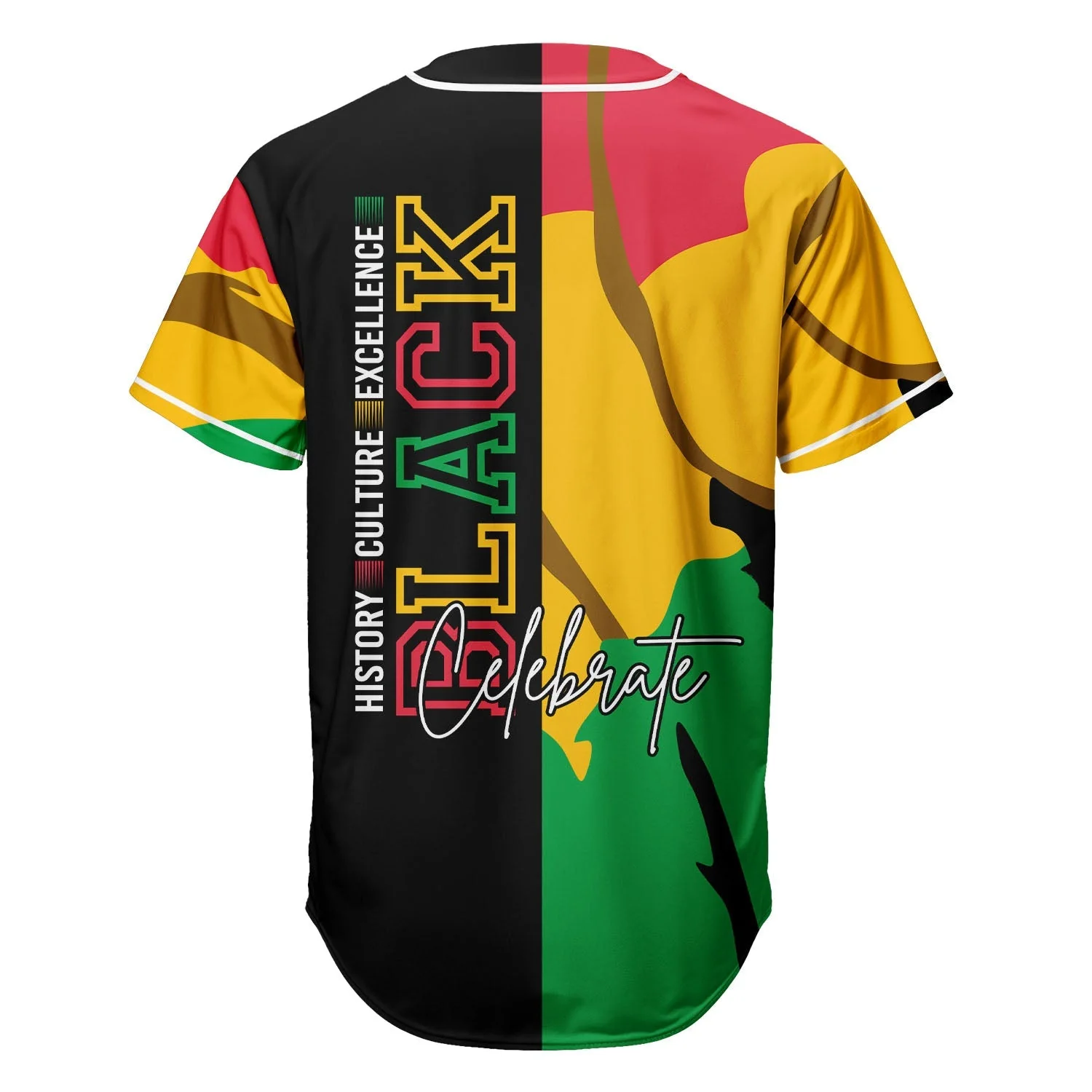 Black Culture - African American Baseball Jersey - Gift for Black Dad, Grandpa, Husband - Image 3