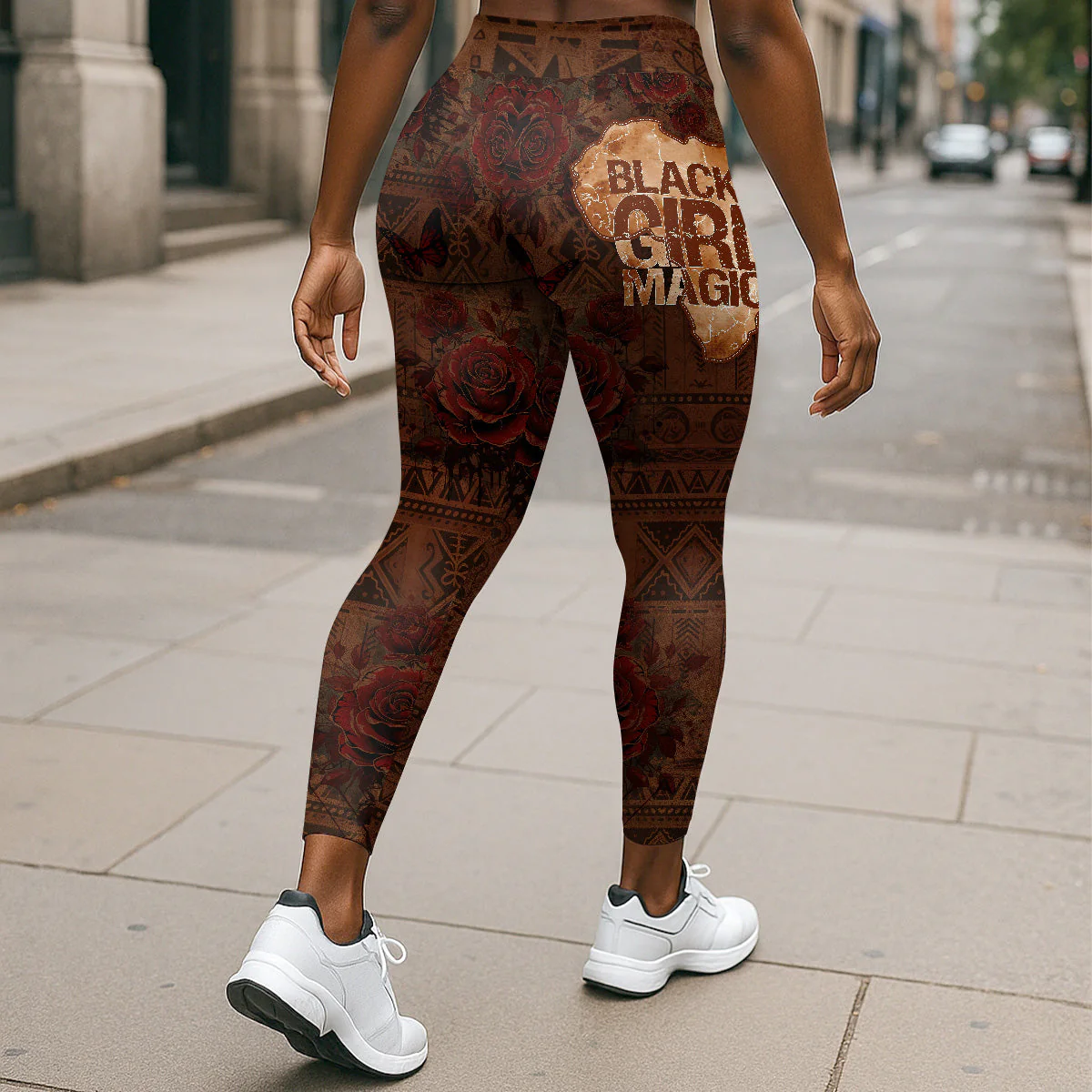 Black Girl Magic - Personalized Leggings & Crop Tank Top | HN02 - Image 6