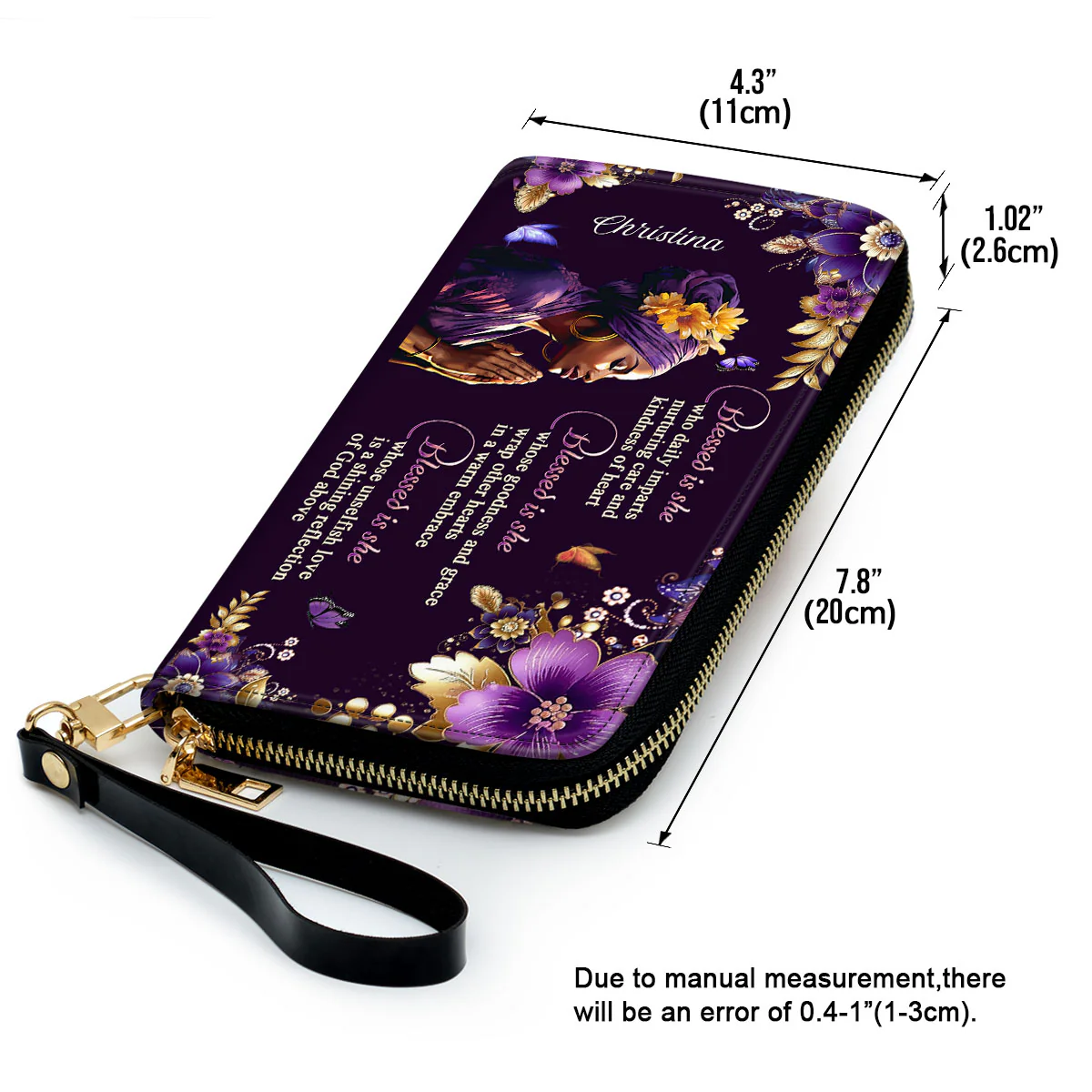 Blessed Is She - Scripture Gifts For Women Of God - Personalized Leather Long Wallets - AT4080956 - Image 6
