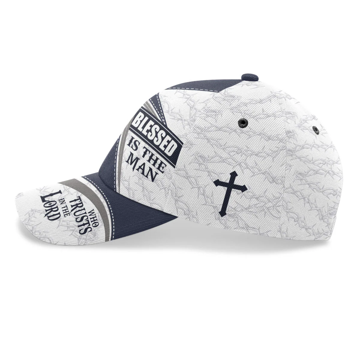Blessed Is The Man Who Trusts In The Lord - Personalized Classic Cap TD118 - Image 3
