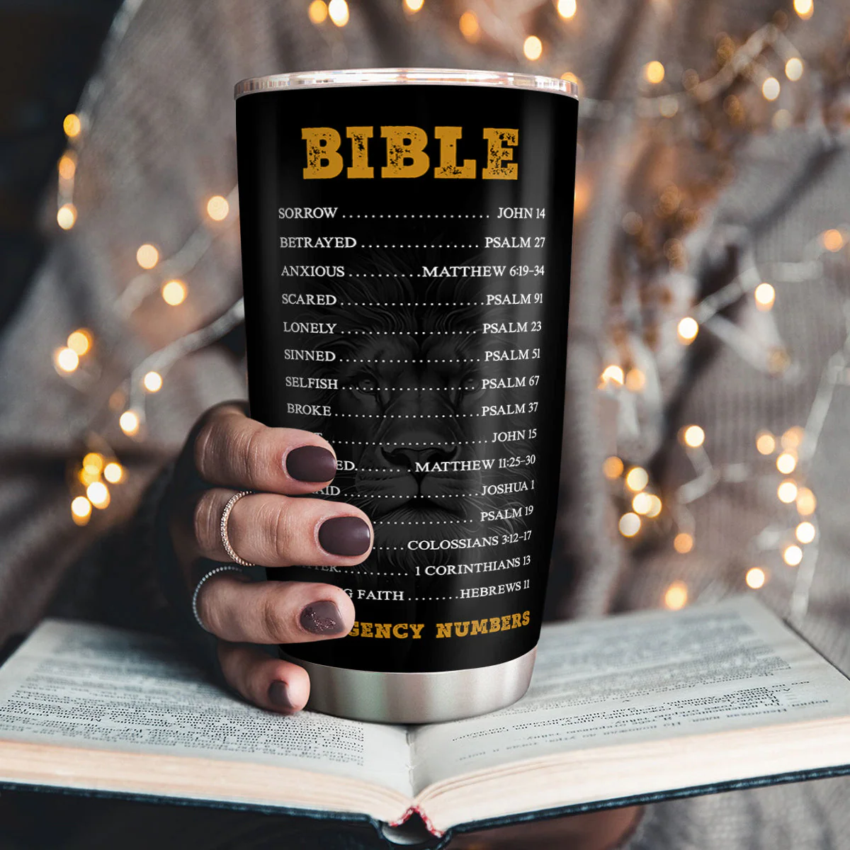 Blessed Is The Man Whose Strength Is In You - Personalized Stainless Steel Tumbler TD118 - Image 3
