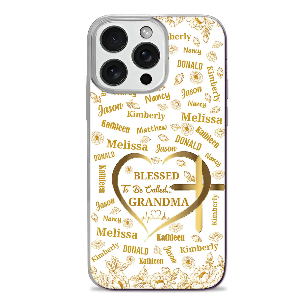 Blessed To Be Called Grandma- Personalized Phone Case - Christians Gift For Grandma BA01