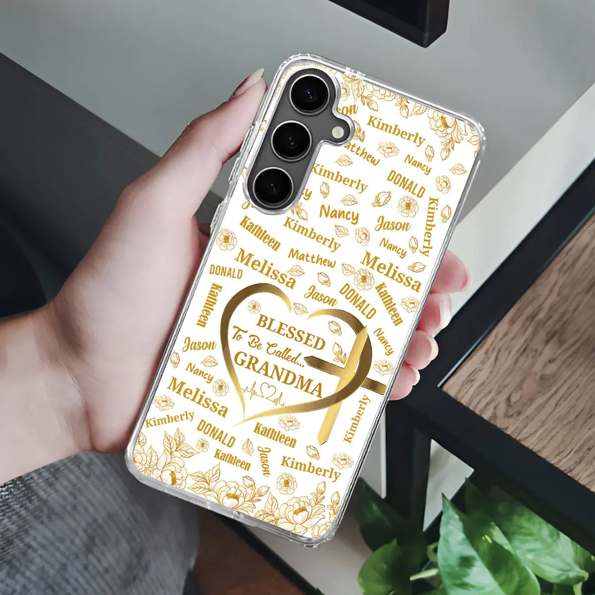 Blessed To Be Called Grandma- Personalized Phone Case - Christians Gift For Grandma BA01 - Image 4