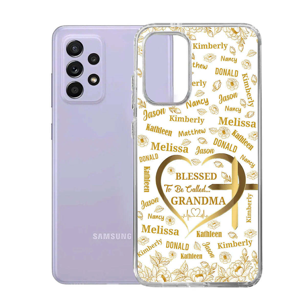 Blessed To Be Called Grandma- Personalized Phone Case - Christians Gift For Grandma BA01 - Image 6