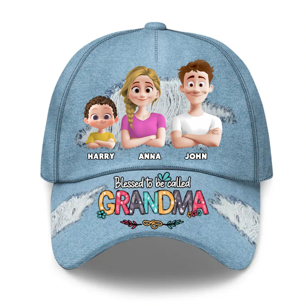 Blessed To Be Called Mom - Personalized Classic Cap - Gift For Mom, Wife, Grandma | GR29 HN02