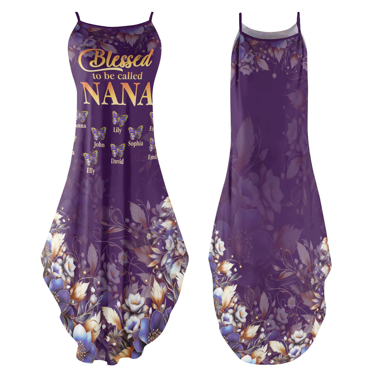 Blessed To Be Called Nana - Personalized Maxi Dress - Image 2