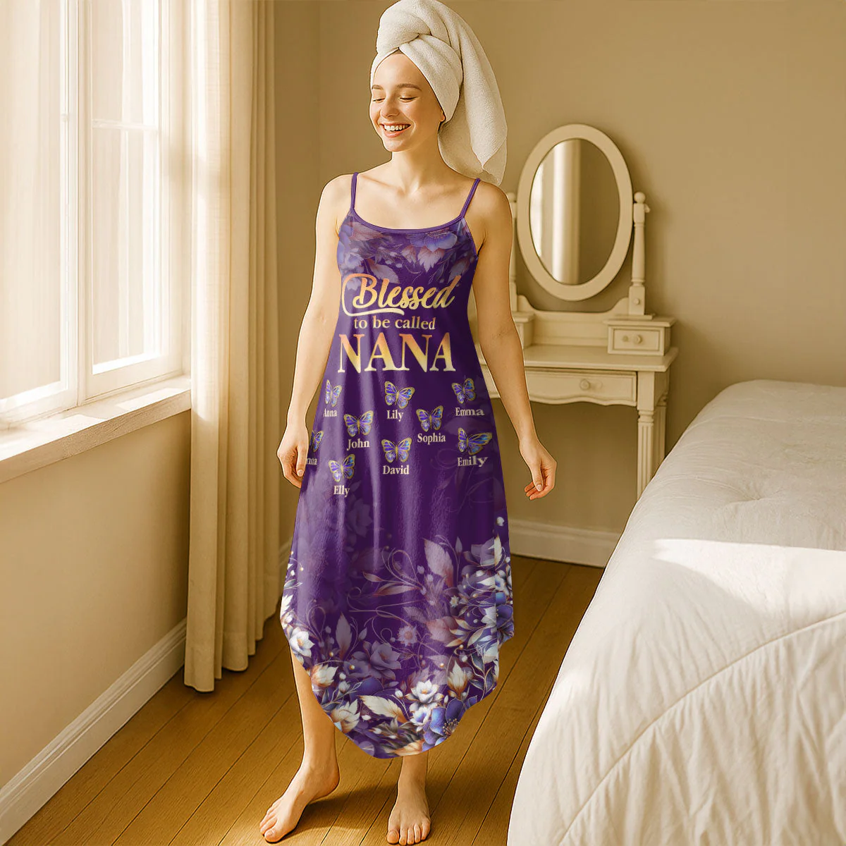 Blessed To Be Called Nana - Personalized Maxi Dress - Image 3