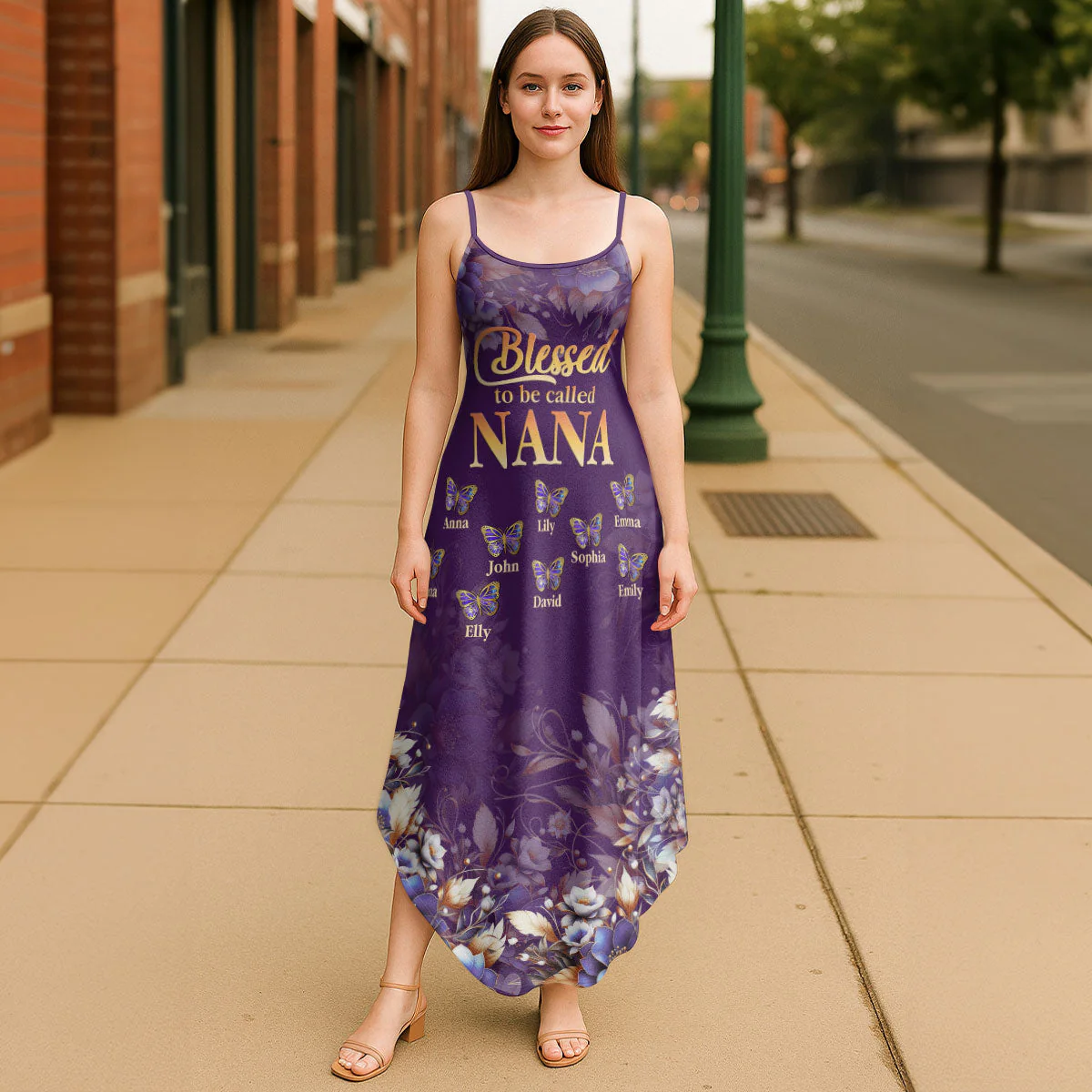 Blessed To Be Called Nana - Personalized Maxi Dress - Image 5
