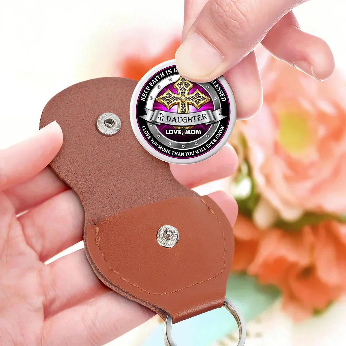 Blessings And Love To Son - Personalized Pocket Hug - Christian Gift For Son BA01 - Image 3