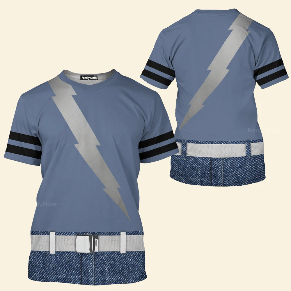Blue Quicksilver, Wanda Vision Costume Halloween - 3D Tshirt - Image 2