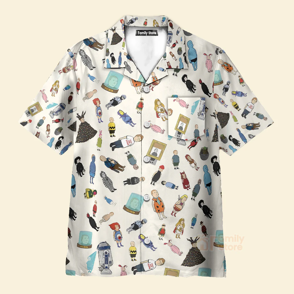 Bobby Hill King Of The Hill Pattern Hawaiian Shirt - Image 2
