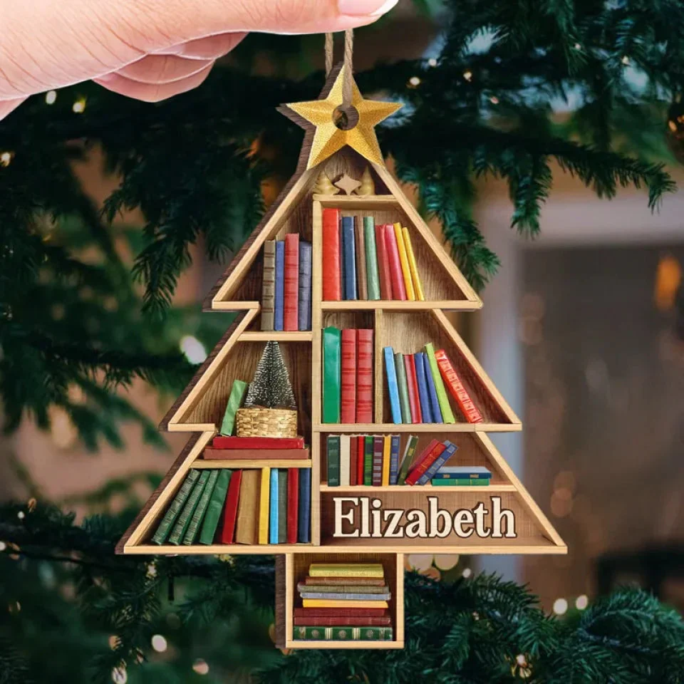 Books Are The Mirrors Of The Soul - Personalized Wood Ornament - Christmas Gift For Book Lovers - NH96 - Image 3