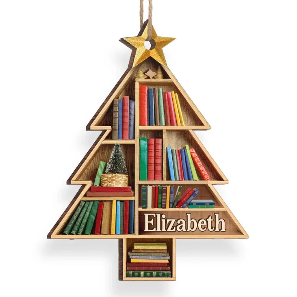 Books Are The Mirrors Of The Soul - Personalized Wood Ornament - Christmas Gift For Book Lovers - NH96 - Image 4