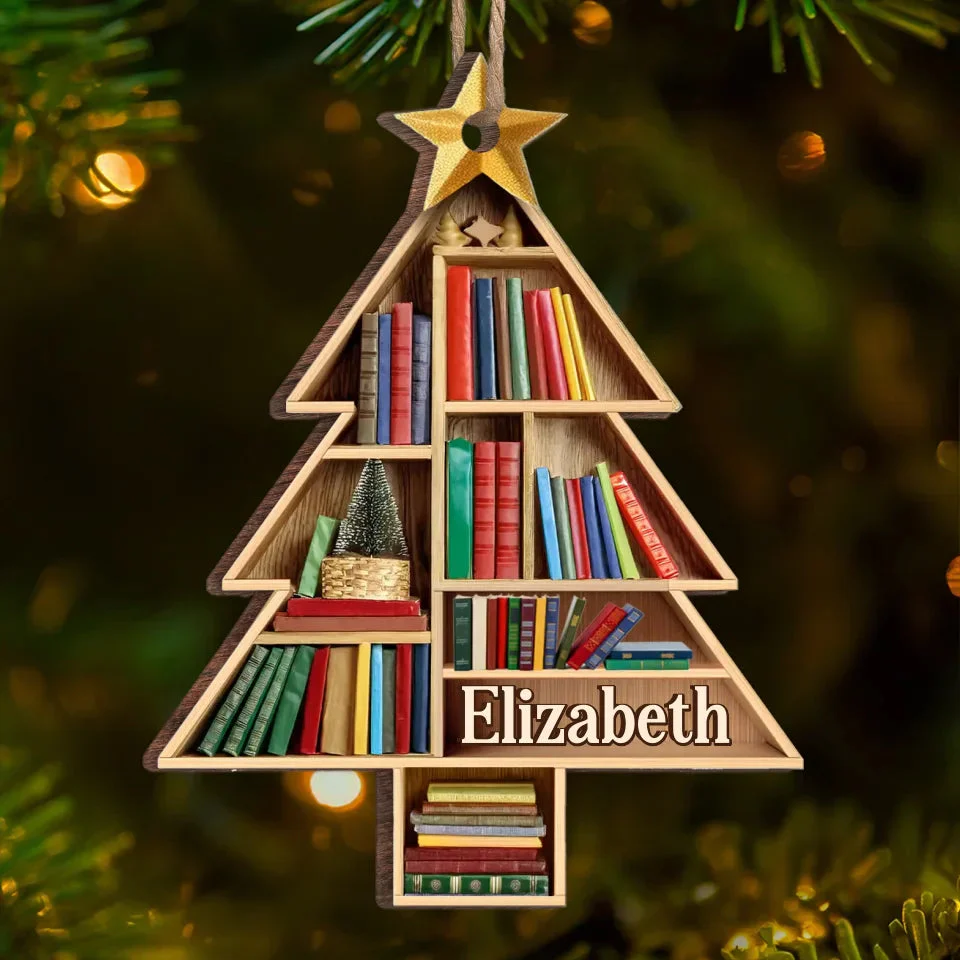 Books Are The Mirrors Of The Soul - Personalized Wood Ornament - Christmas Gift For Book Lovers - NH96 - Image 5