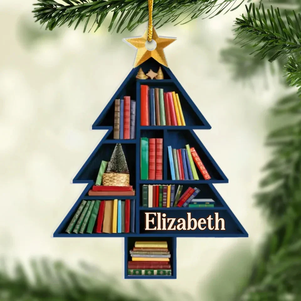 Books Are The Mirrors Of The Soul - Personalized Wood Ornament - Christmas Gift For Book Lovers - NH96 - Image 6