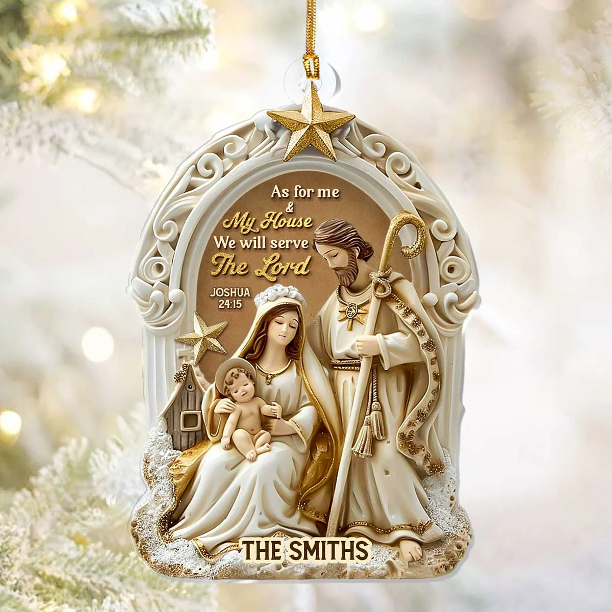 Born Is The King - Personalized Acrylic Ornament TD118