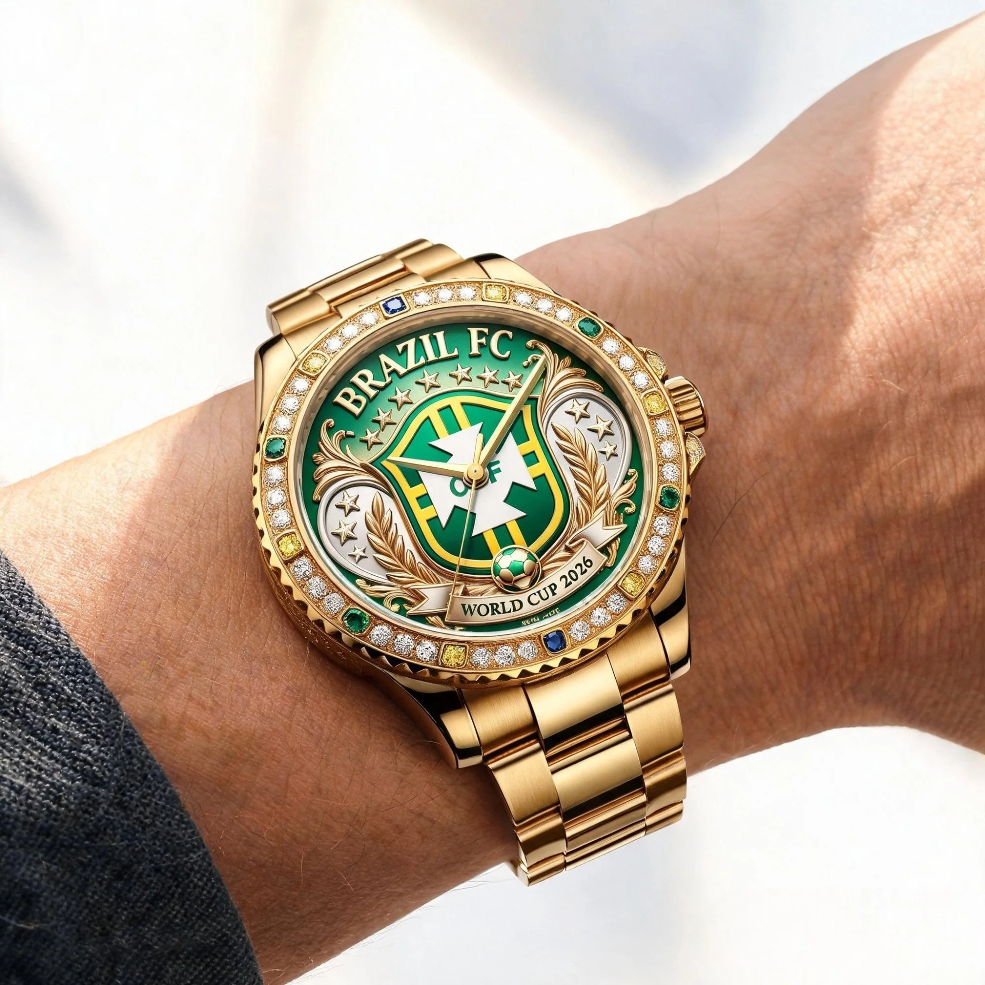 Brazil Soccer Championship 2026 - Men's Wrist Watch - Gift For Sport Lovers - Image 2