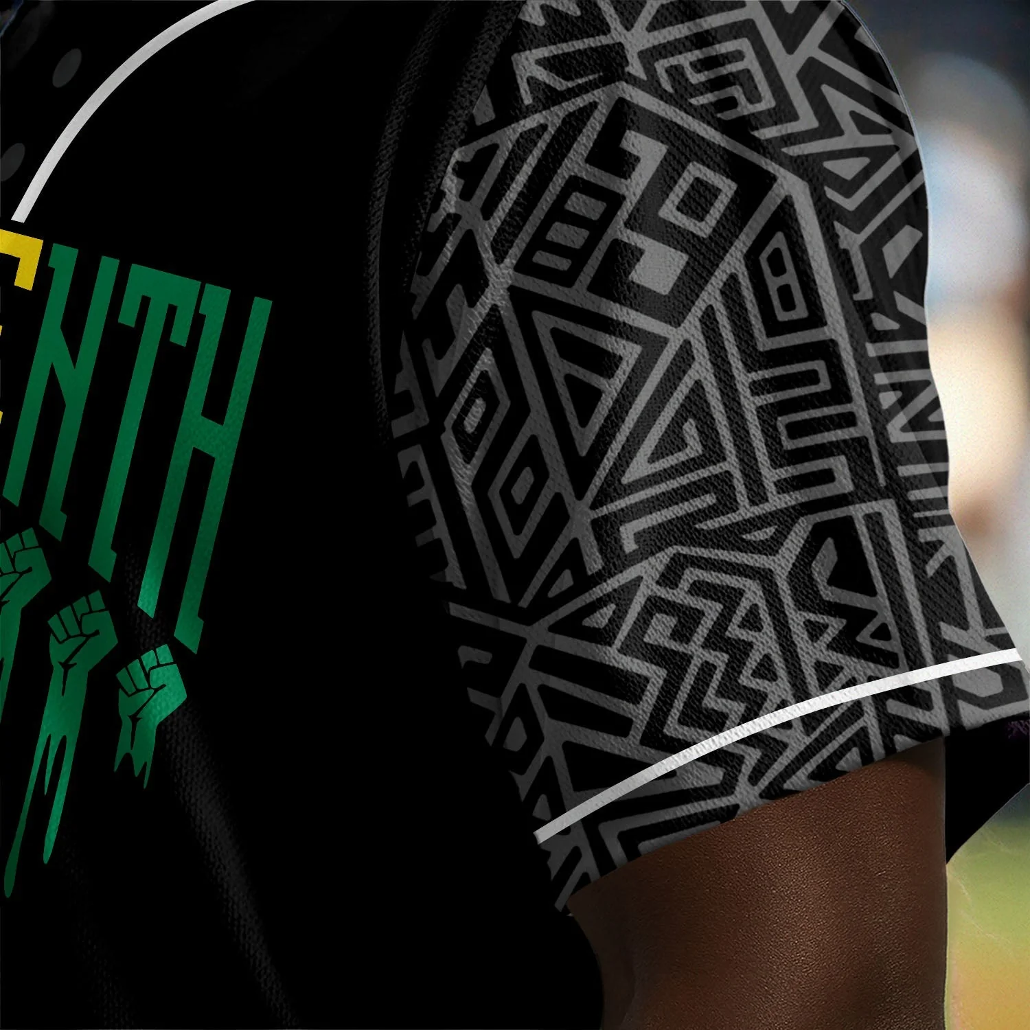 Broke Every Chain - African American Baseball Jersey - Gift for Black Dad, Grandpa, Husband - Image 5