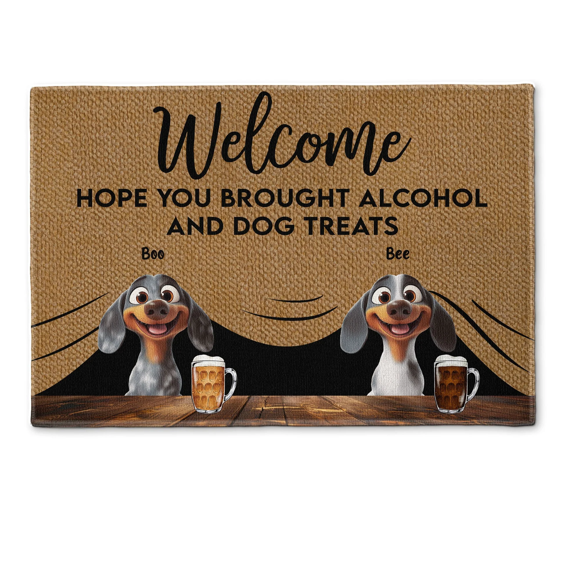 Brought Alcohol And Dog Treats - Personalized Doormat - Gift for Pet Owners, Pet Lovers, Dog Mom, Dog Dad | CLP15 NH96 - Image 5
