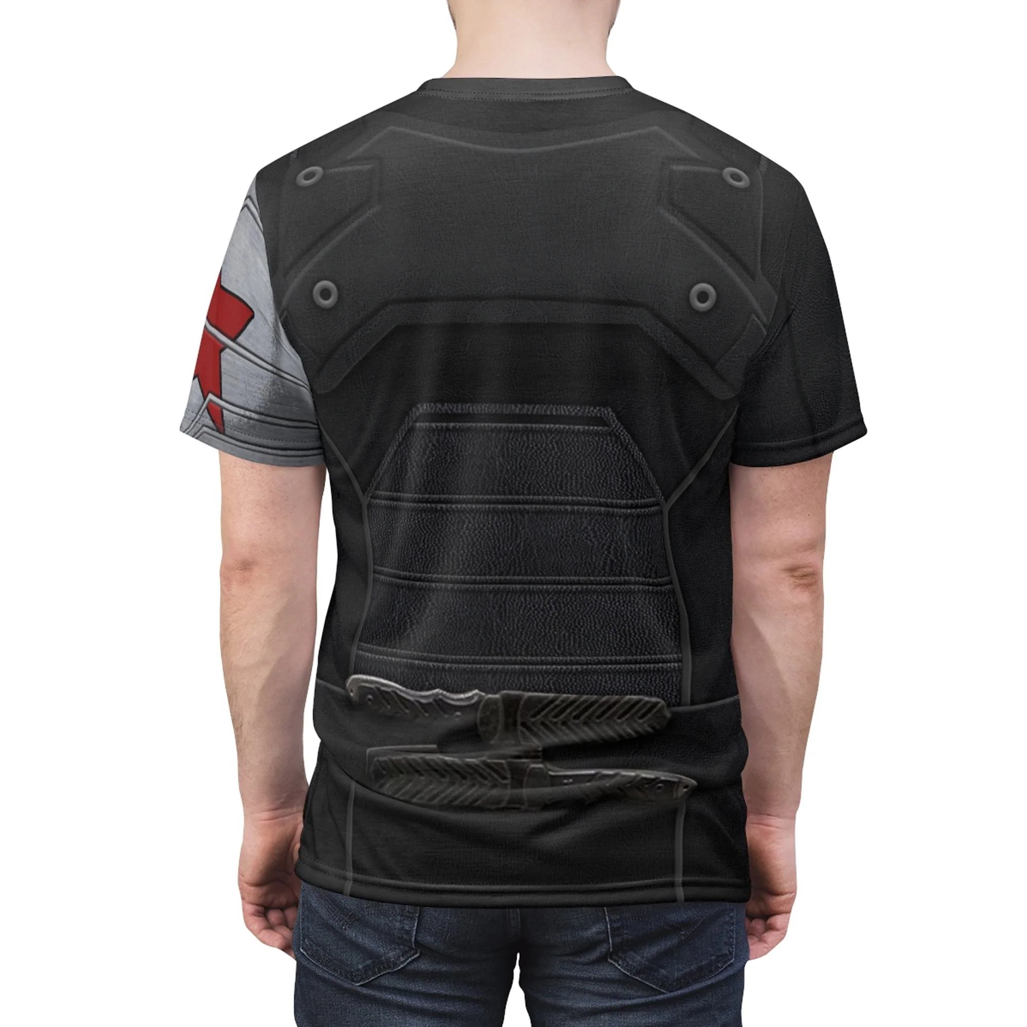 Bucky Barnes Captain America Costume T-shirt For Men - Image 2