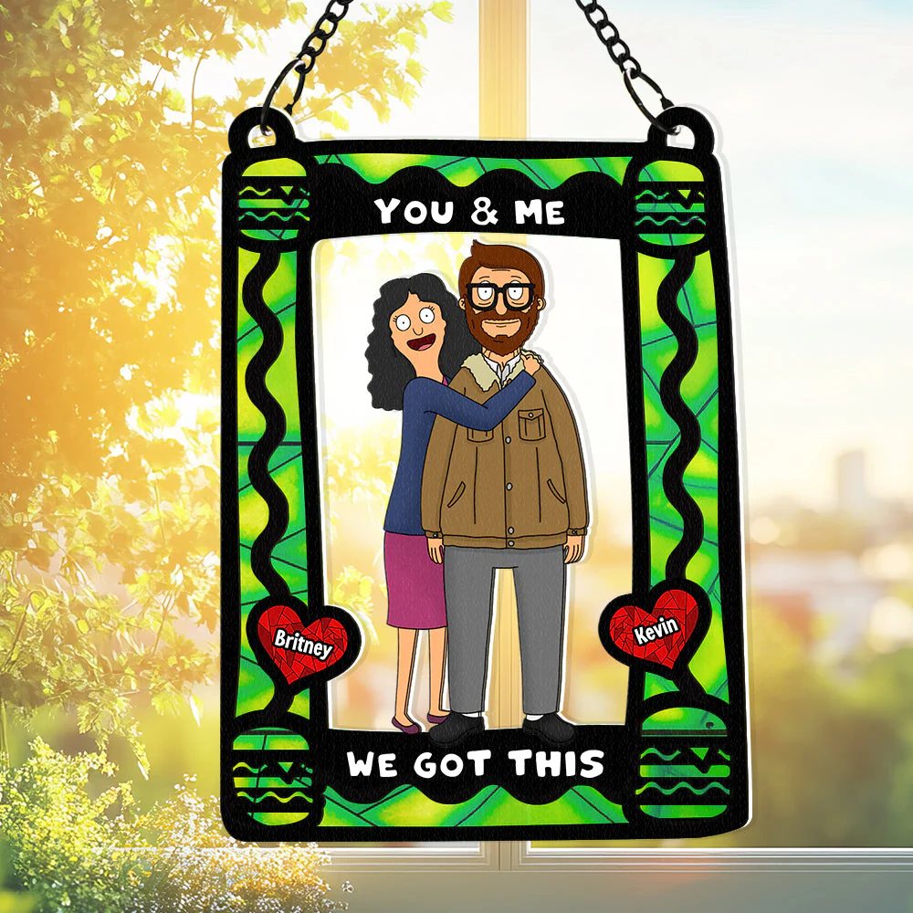 Burger Couple You And Me We Got This - Personalized Window Hanging Suncatcher - Gifts For Couples | CL56 NL122 - Image 3