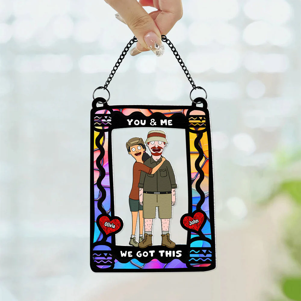 Burger Couple You And Me We Got This - Personalized Window Hanging Suncatcher - Gifts For Couples | CL56 NL122 - Image 4