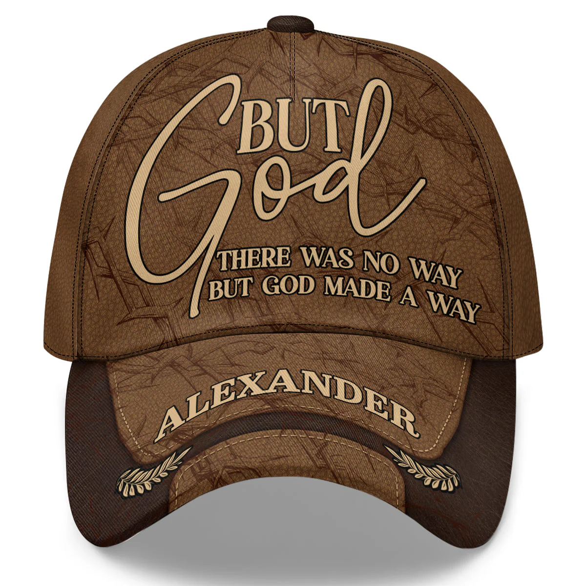 But God Made A Way - Personalized Classic Cap - Christian Gift For Man