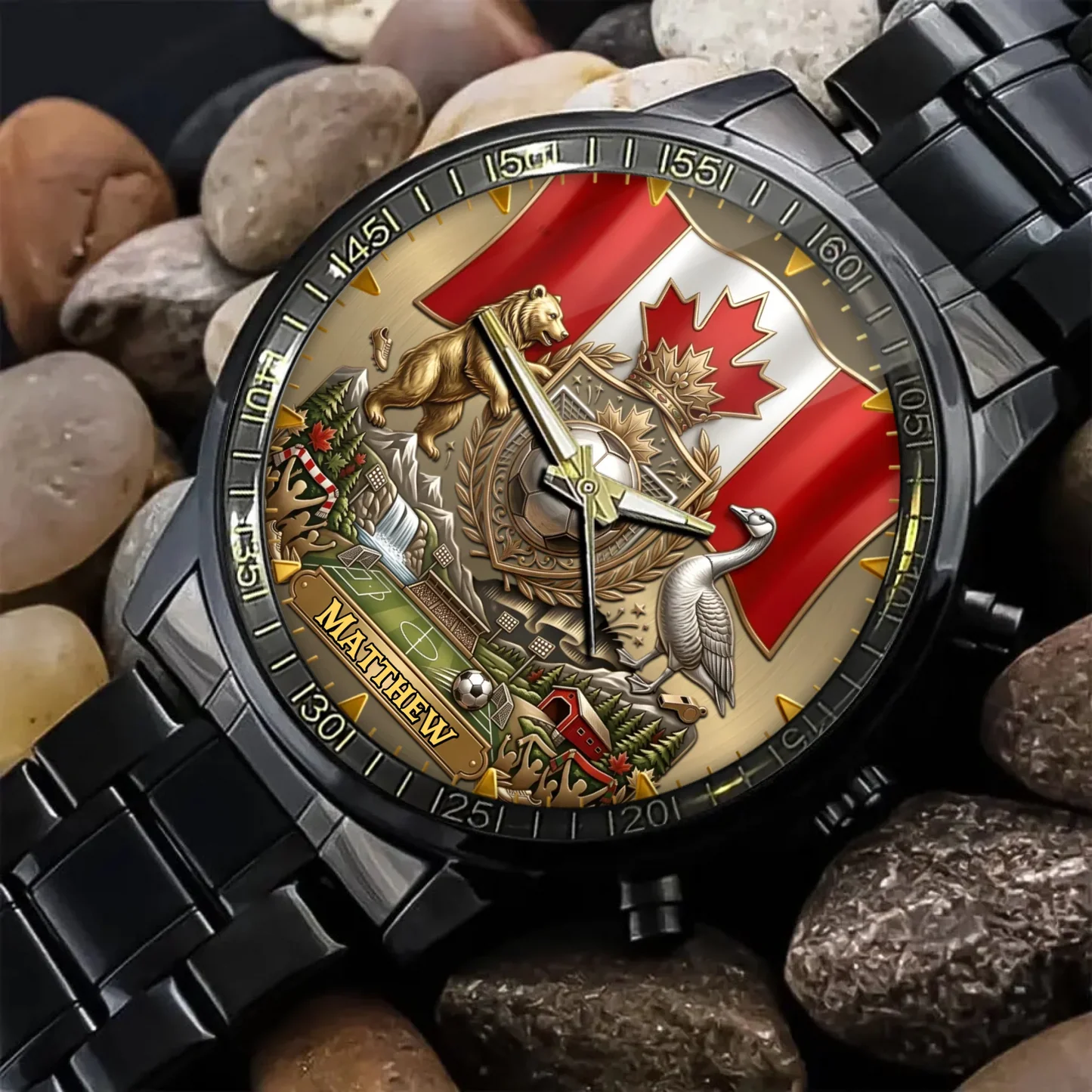 Cananda Soccer Championship 2026 - Personalized Hand Watch - Gift For Sport Lovers - Image 3