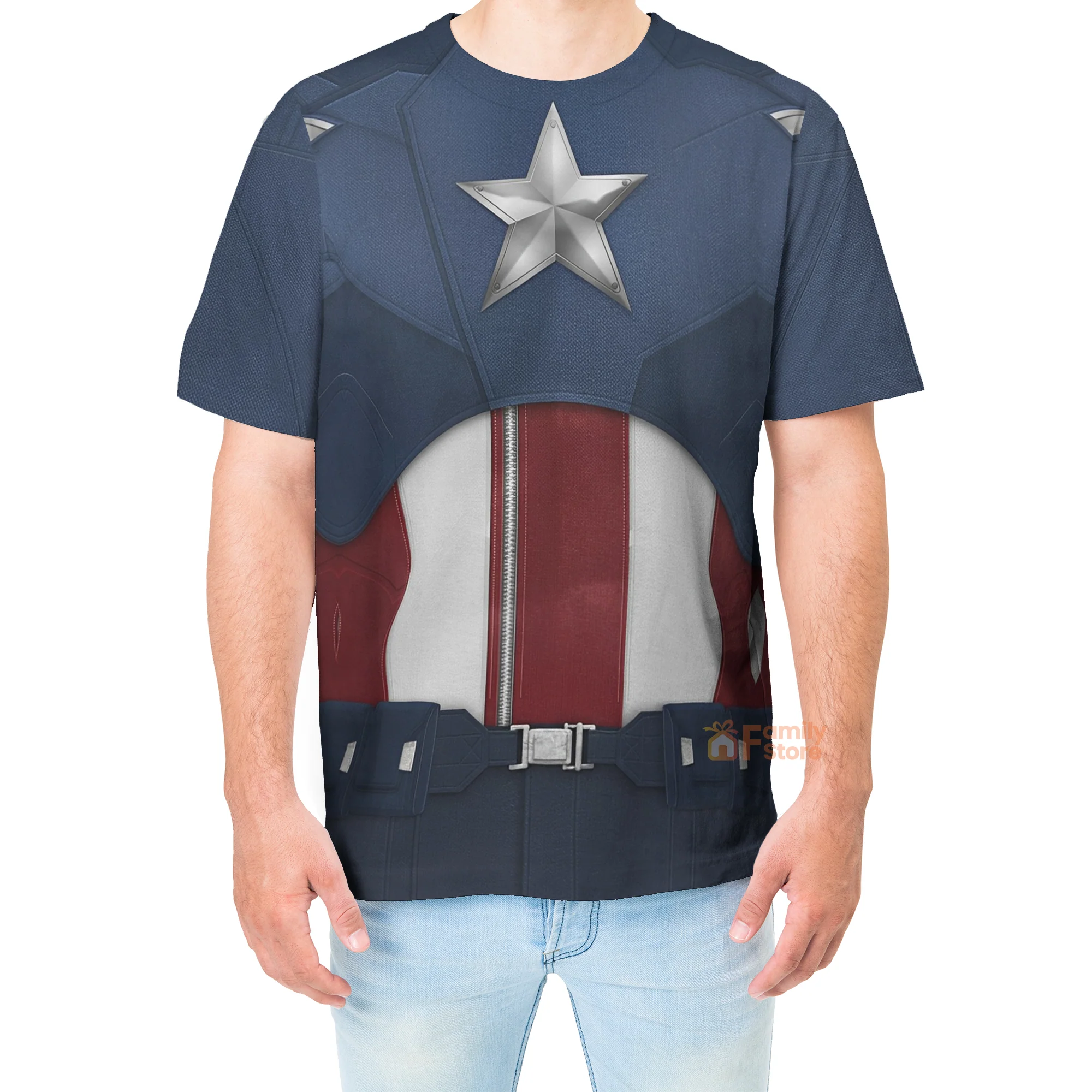 Captain America The Avengers Costume T-Shirt - Image 4