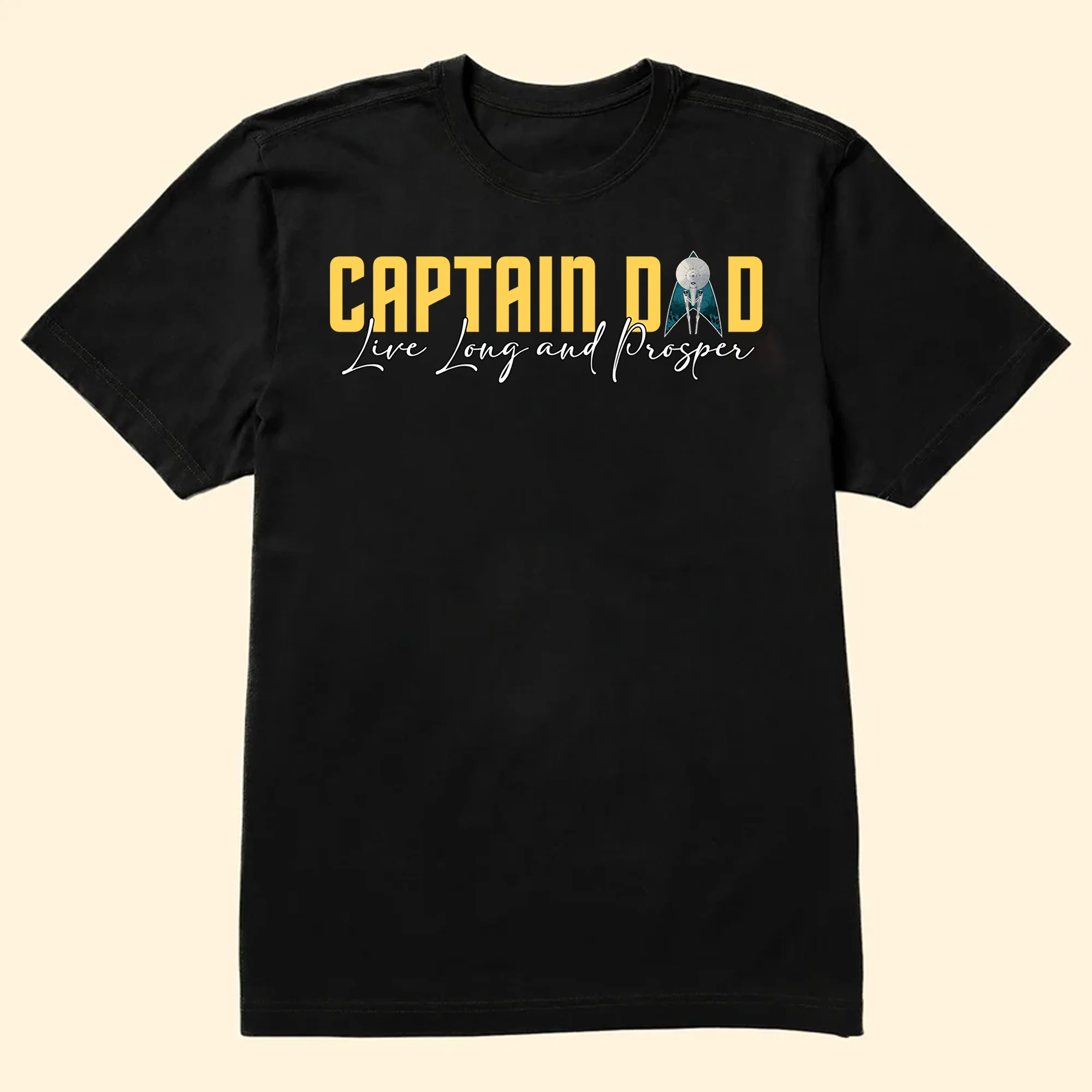 Captain Dad Live Long And Prosper - Gift For Dad - Personalized Shirt 2 Side - cl22 NA94 - Image 5
