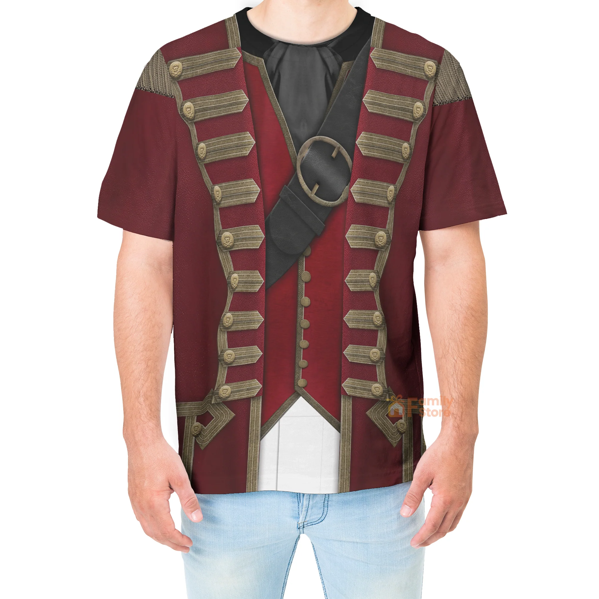 Captain Hook Peter Pan & Wendy Costume T-Shirt - Image 4