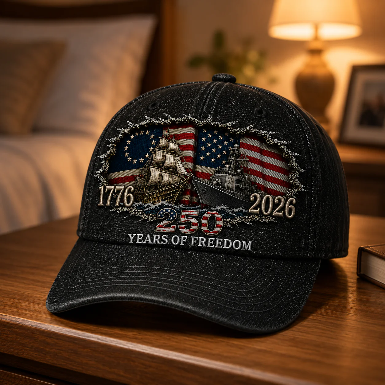 Celebrate 250 Years Of America Freedom - Personalized Classic Cap - Gift For Patriots - Image 3