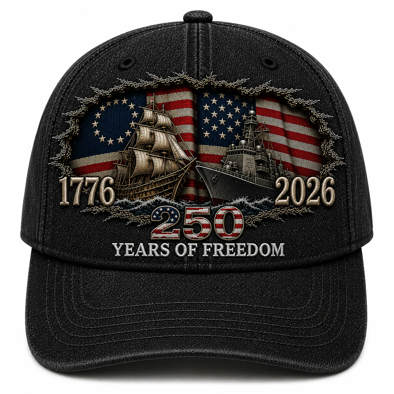 Celebrate 250 Years Of America Freedom - Personalized Classic Cap - Gift For Patriots - Image 7