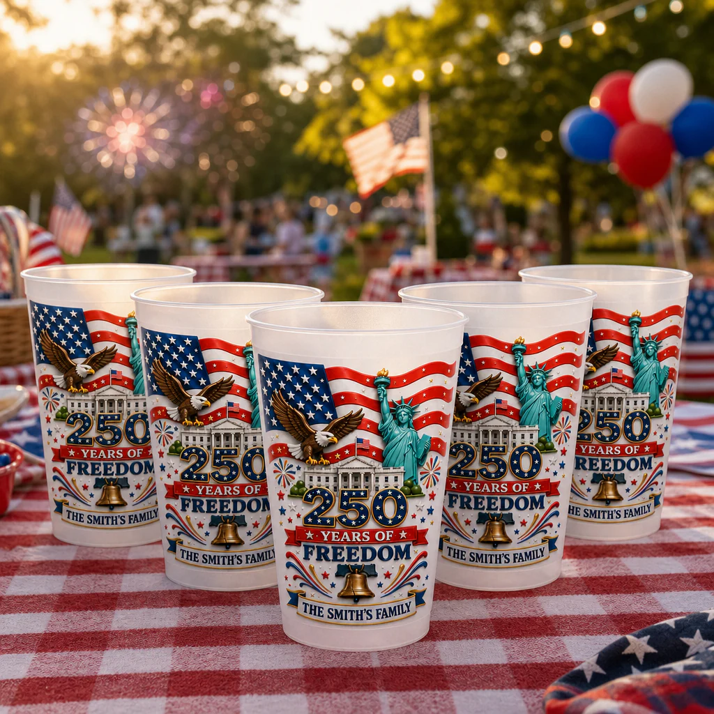 Celebrate 250 Years Of America Freedom - Personalized Cups - Gift For Patriots - Image 3