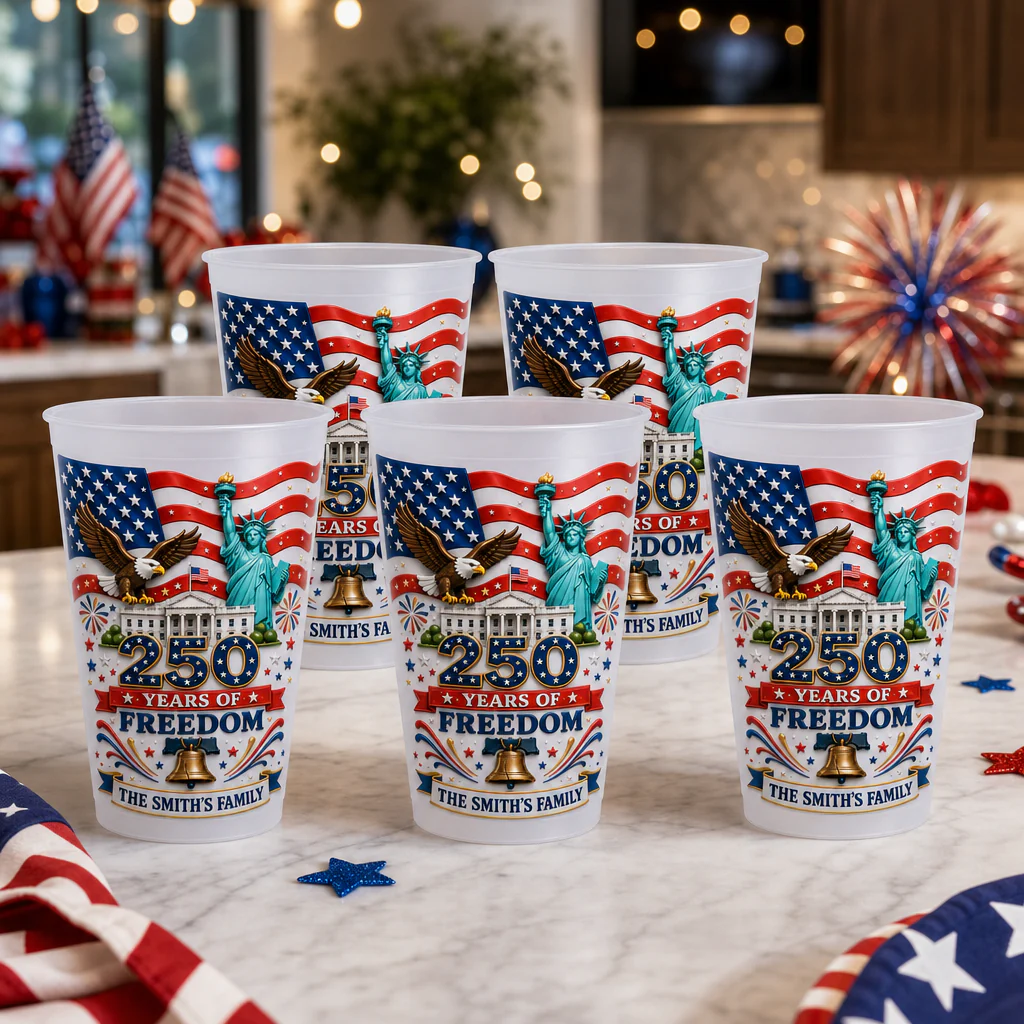 Celebrate 250 Years Of America Freedom - Personalized Cups - Gift For Patriots - Image 4
