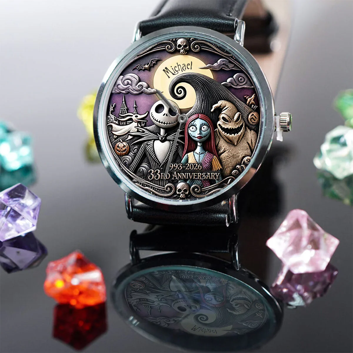Celebrate 33rd Anniversary Of Spooky - Personalized Hand Watch - Gift For Movies Fan HH01 - Image 4