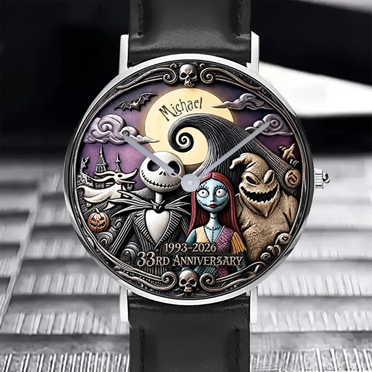 Celebrate 33rd Anniversary Of Spooky - Personalized Hand Watch - Gift For Movies Fan HH01 - Image 5