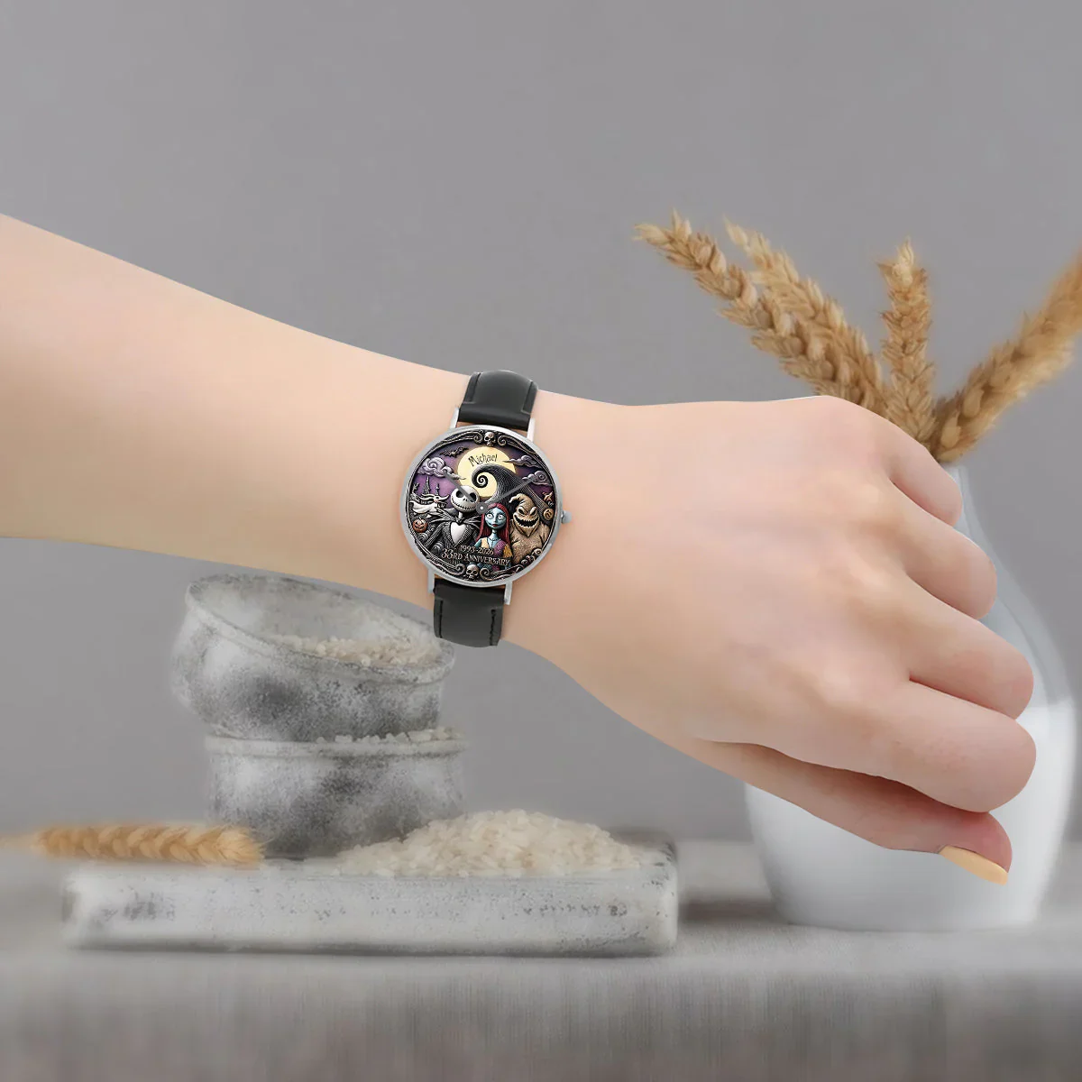 Celebrate 33rd Anniversary Of Spooky - Personalized Hand Watch - Gift For Movies Fan HH01 - Image 6