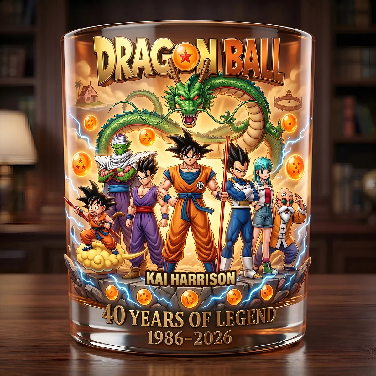 Celebrate 40 Years Of Legend - Personalized Whiskey Glass - Gift For Movie Fans - DrBa