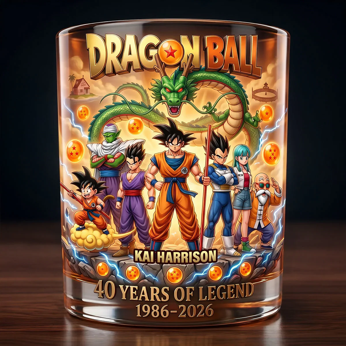 Celebrate 40 Years Of Legend - Personalized Whiskey Glass - Gift For Movie Fans - DrBa - Image 2