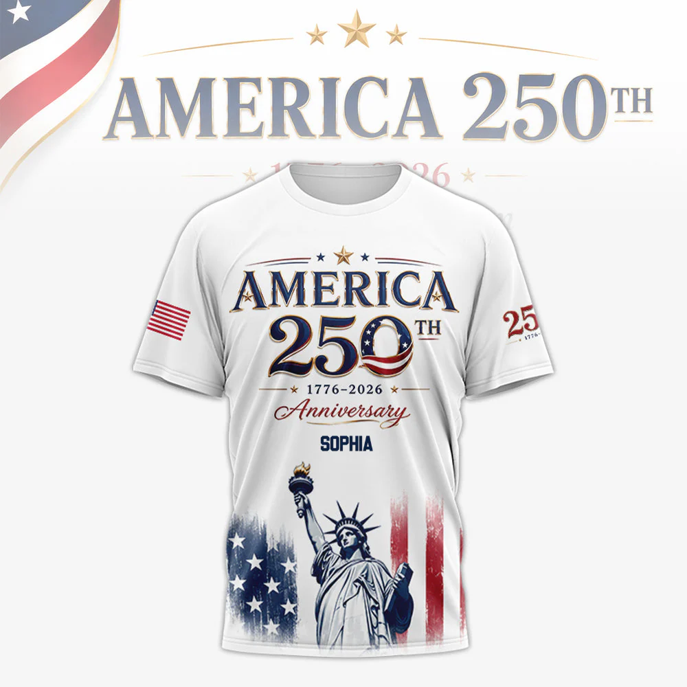 Celebrate USA 250th Anniversary - Personalized All Over Shirt - Gift For Patriots - Image 2