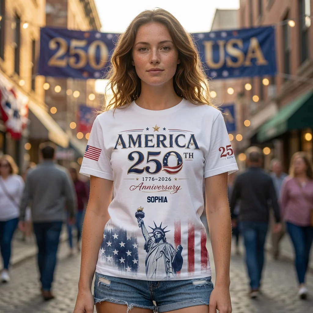 Celebrate USA 250th Anniversary - Personalized All Over Shirt - Gift For Patriots - Image 4