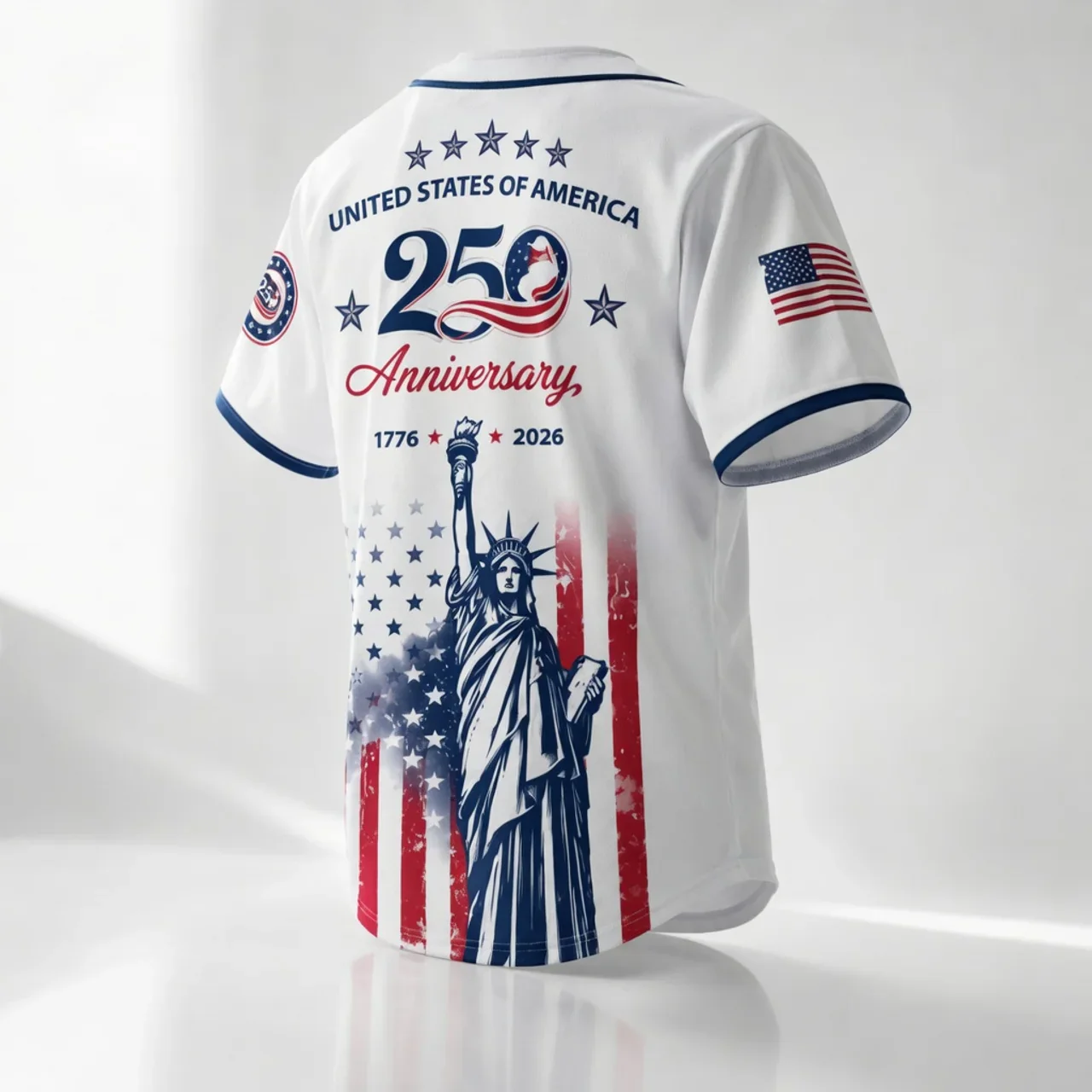 Celebrate USA 250th Anniversary - Personalized Baseball Jersey For Adult, Kid - Gift For Patriots - Image 3