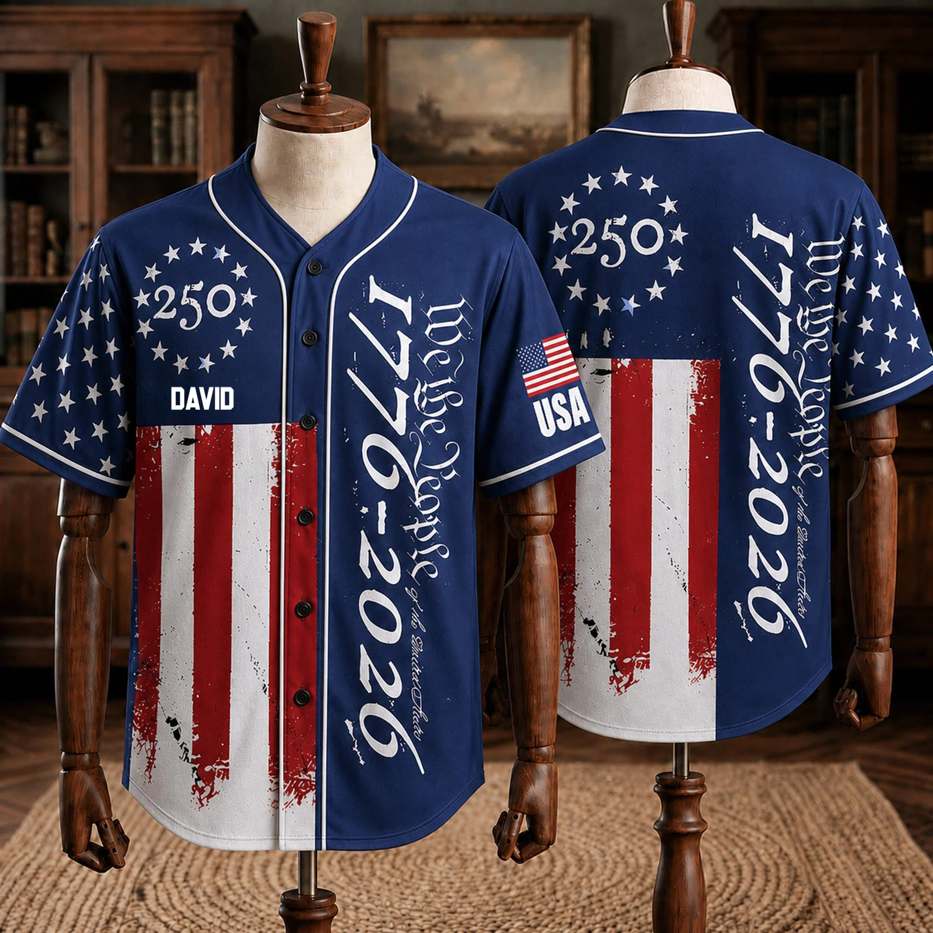 Celebrate USA 250th Anniversary - Personalized Baseball Jersey For Adult, Kid - Gift For Patriots - Image 7