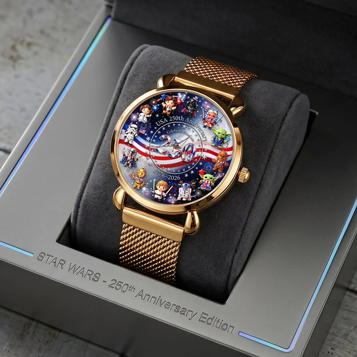 Celebrate USA 250th Anniversary - Personalized Hand Watch - Gifts For Patriots - Stwa HH01 - Image 2