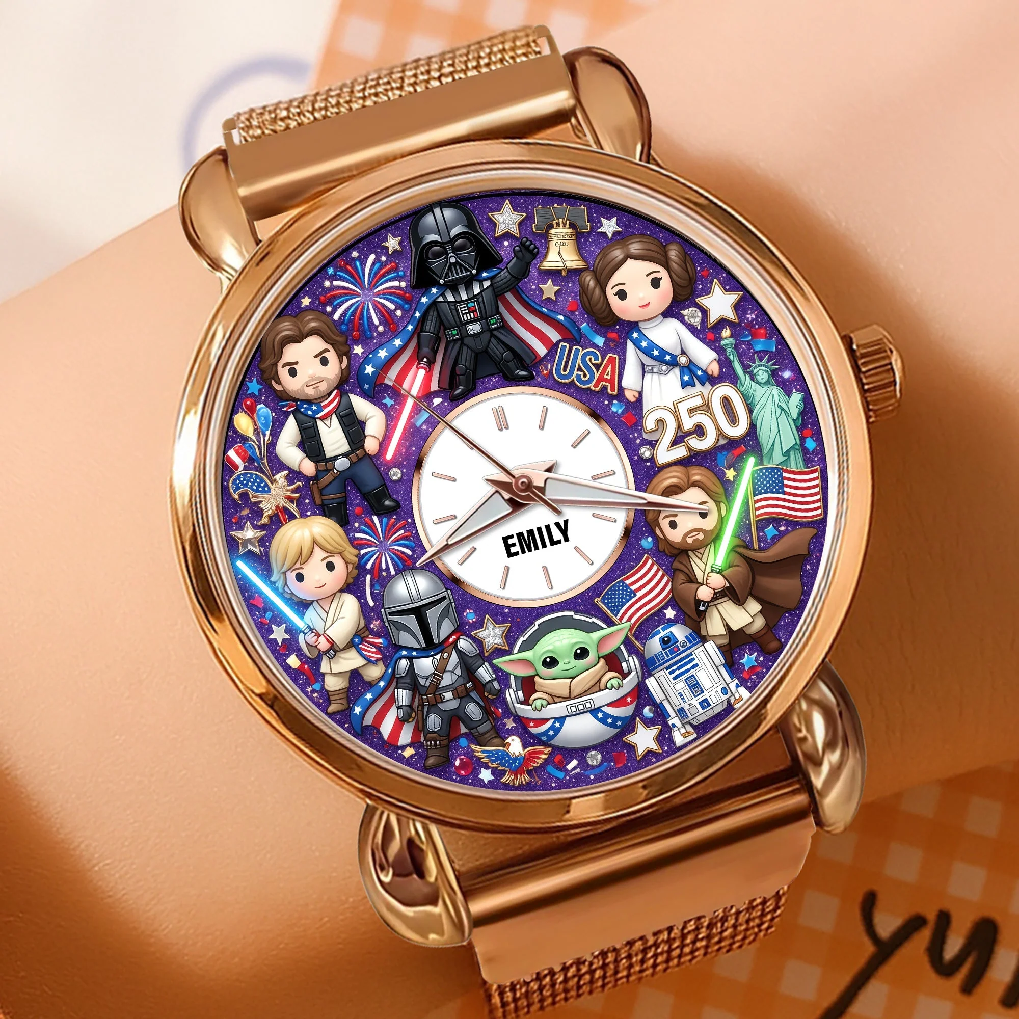 Celebrate USA 250th Anniversary - Personalized Hand Watch - Gifts For Patriots - Stwa HH01 - Image 2