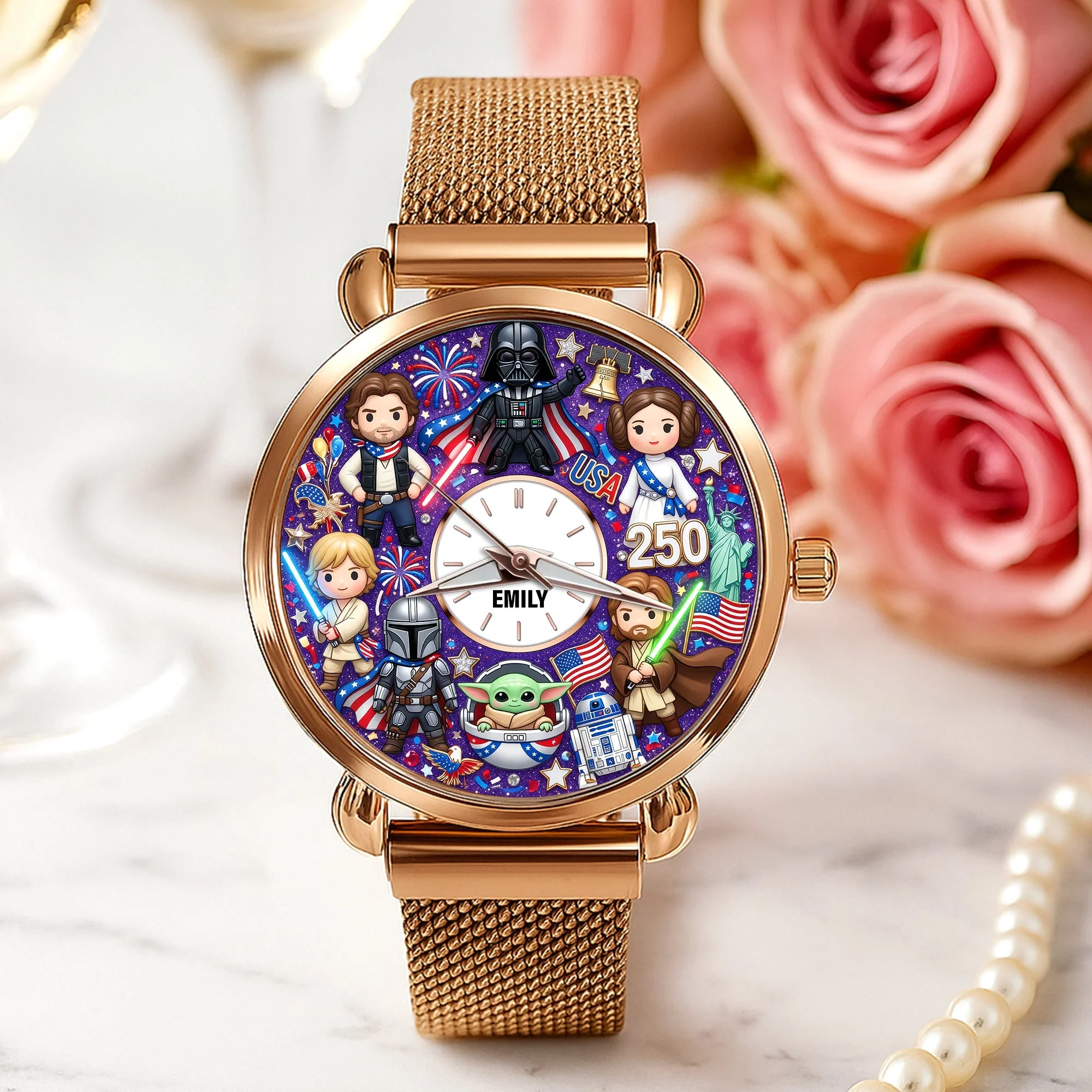 Celebrate USA 250th Anniversary - Personalized Hand Watch - Gifts For Patriots - Stwa HH01 - Image 3